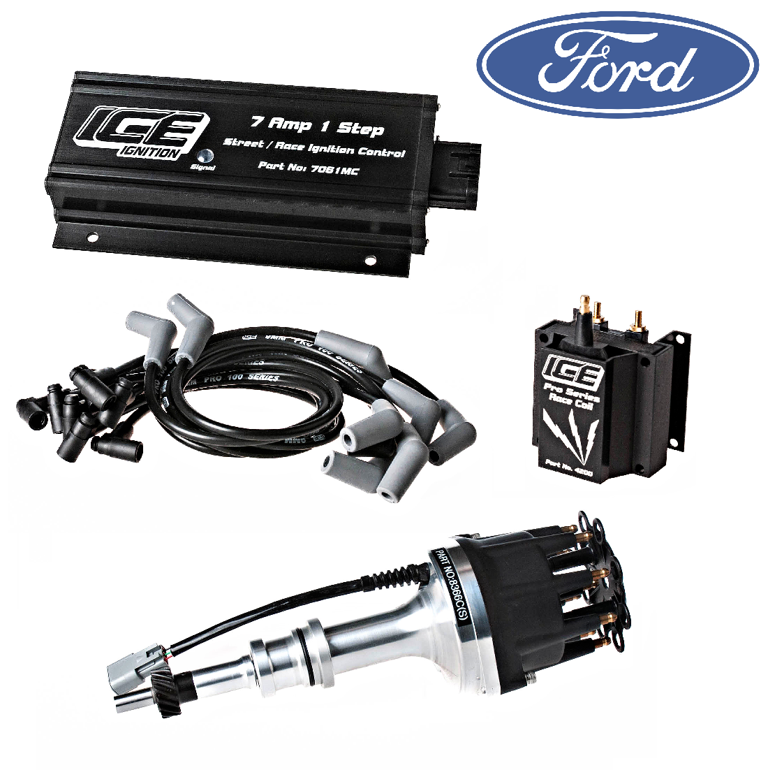 Ford Windsor 289-302 V8 - 7061MC 7 Amp 1 Step Street Race Ignition Kit ...